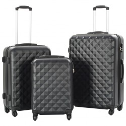 Sonata Комплект твърди куфари с колелца, 3 бр, черни, ABS - Accesorii de călătorie