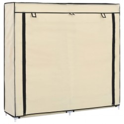 Sonata Шкаф за обувки с покривало, кремав, 115х28х110 см, плат - Pantofare