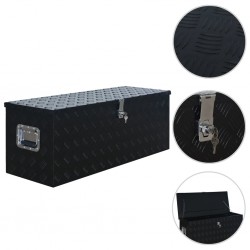 Sonata Алуминиева кутия, 1085x370x400 см, черна - Unelte și accesorii de grădină