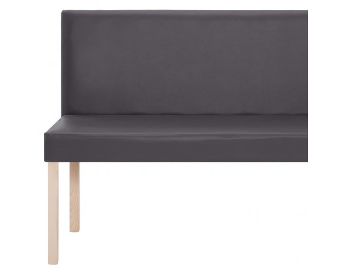 Sonata Пейка, 139,5 см, сива, изкуствена кожа -