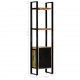Sonata Етажерка за книги, 45x30x171 см, регенерирано дърво масив -