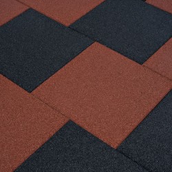 Sonata Ударопоглъщащи каучукови плочи, 12 бр, 50x50x3 см, черни - Materiale pentru decorațiuni