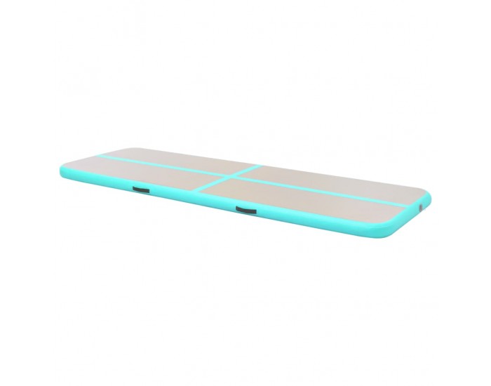 Sonata Надуваем дюшек за гимнастика с помпа, 600x100x10 см, PVC, зелен -