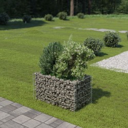Sonata Габион плантер, поцинкована стомана, 90x50x50 cм - Ghivece, jardiniere