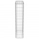 Sonata Габионна стена с капаци, поцинкована стомана, 50x20x100 см -