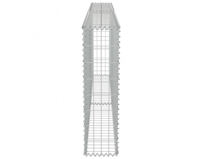 Sonata Габионна стена с капаци, поцинкована стомана, 200х20х85 см -