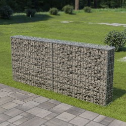 Sonata Габионна стена с капаци, поцинкована стомана, 200х20х85 см - Garduri