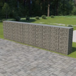 Sonata Габионна стена с капаци, поцинкована стомана, 600х50х150 см - Garduri