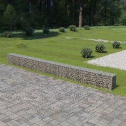 Sonata Габионна стена с капаци, поцинкована стомана, 600х30х50 см - Garduri