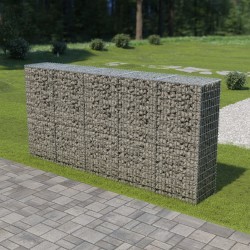 Sonata Габионна стена с капаци, поцинкована стомана, 300x50x150 см - Garduri