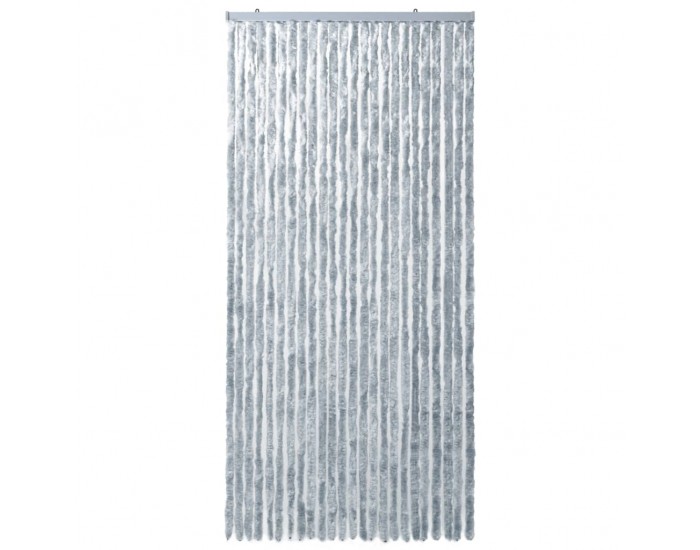 Sonata Завеса против насекоми, бяло и сиво, 100x220 см, шенил -