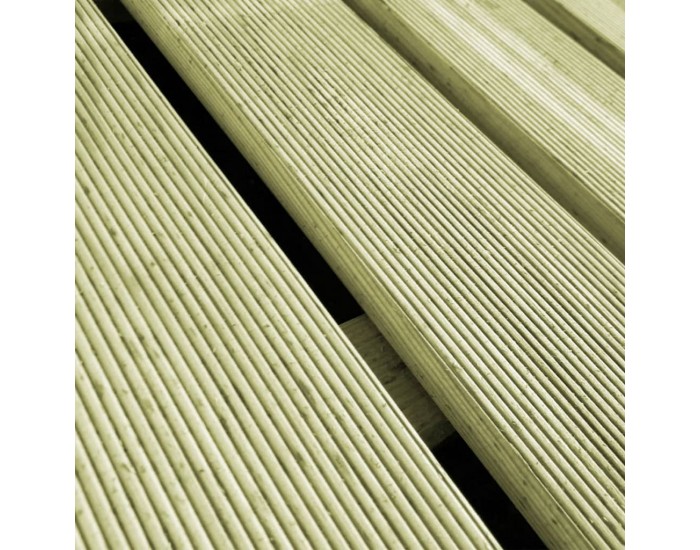 Sonata 30 бр декинг дъски, 50x50 см, FSC дървесина, зелени -
