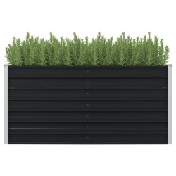 Sonata Повдигната леха, антрацит, 160x80x77 см, поцинкована стомана - Ghivece, jardiniere