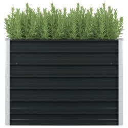 Sonata Повдигната леха, антрацит, 100x100x77 см, поцинкована стомана - Ghivece, jardiniere