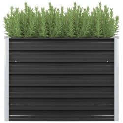 Sonata Градински плантер, антрацит, 100x40x77 см, поцинкована стомана - Ghivece, jardiniere