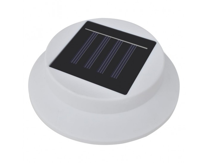 Sonata Градински соларни лампи за ограда, 12 бр, LED, бели -