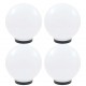 Sonata Градински сфери за LED лампи, 4 бр, 25 см, PMMA -