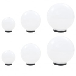 Sonata Градински сфери за LED лампи, 6 бр, 20/30/40 см, PMMA - Iluminat exterior
