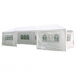 HI Парти палатка със странични стени, 3x9 м, бяла - Comparare produse