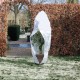 Nature Зимно поларено покривало с цип, 70 гр/м², бяло, 2,5x2,5x3 м