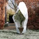 Nature Зимно поларено покривало с цип, 70 гр/м², бяло, 2,5x2,5x3 м