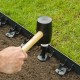 Nature Градинска бордюрна лента и заземителни клинове, черна