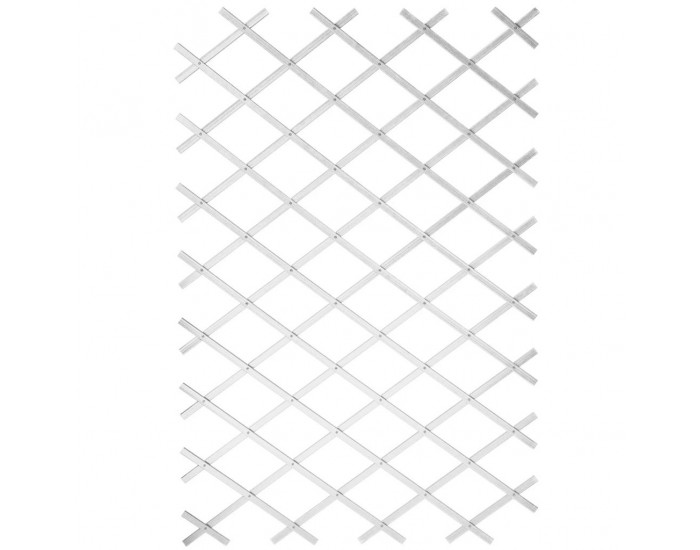 Nature Градинска пергола, 100x200 см, PVC, бяла, 6040703