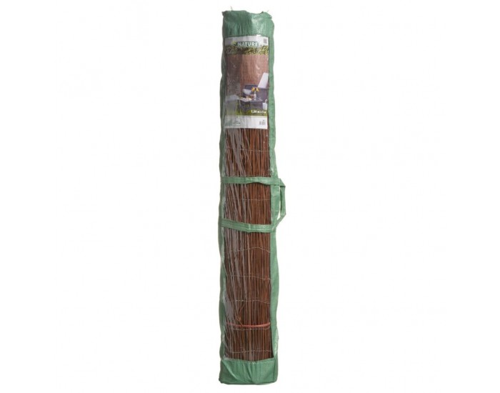 Nature Градински параван, върба, 1x5 м, 5 мм, плътен