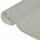 Nature Двустранен градински параван, PVC, 1x3 м, сив