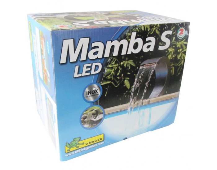 Водопад Ubbink от неръждаема стомана в комплект с LED светлини