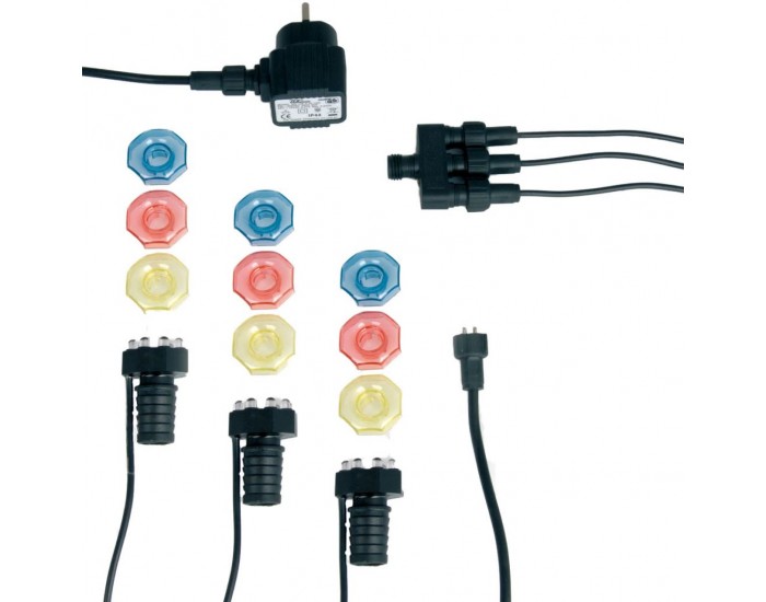 Ubbink Подводна лампа за езерце MiniBright, 3x8 LED, 1354019