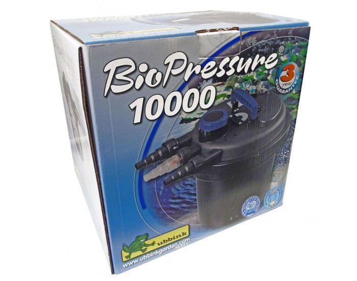 Ubbink Филтър за езеро BioPressure 10000, 11 W, 1355410