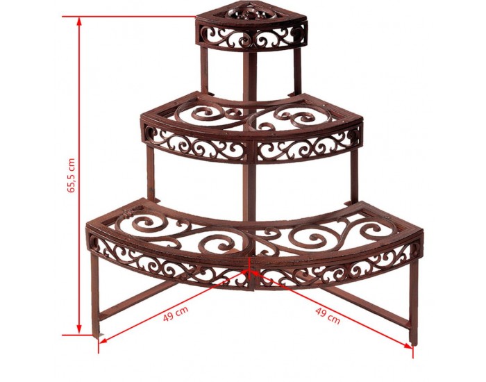 Esschert Design Цветарник, четвърт кръг, BPH32