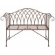 Esschert Design Градинска пейка, метална, староанглийски стил, MF009