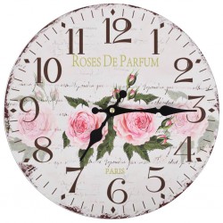 Sonata Винтидж стенен часовник Цветя, 30 см - Decorațiuni