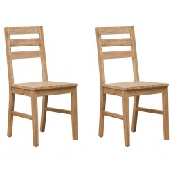 Sonata Трапезни столове, 2 бр, акациево дърво масив - Scaune de dining
