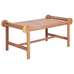 Sonata H Маса за кафе, 100x50x45 см, тиково дърво масив - Măsuțe de living