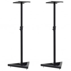Sonata Студийни стойки за мониторни тонколони, 2 бр, черни, стомана - Electrocasnice și accesorii pentru living