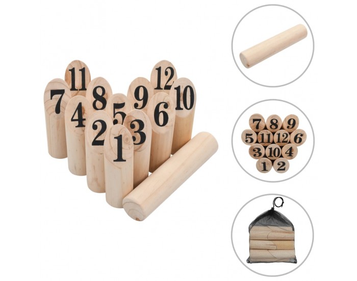 Sonata Комплект на играта Kubb, дърво