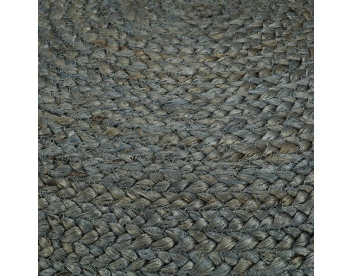 Sonata Ръчно изработен пуф, маслинено зелено, 45x30 см, юта