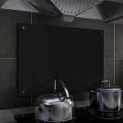 Sonata Кухненски гръб, черен, 70х50 см, закалено стъкло - Accesorii de bucătărie
