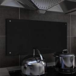 Sonata Кухненски гръб, черен, 80x40 см, закалено стъкло - Accesorii de bucătărie
