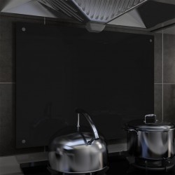 Sonata Кухненски гръб, черен, 80x60 см, закалено стъкло - Accesorii de bucătărie