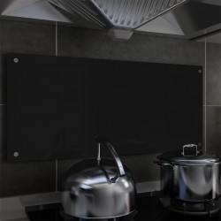 Sonata Кухненски гръб, черен, 90x40 см, закалено стъкло - Accesorii de bucătărie