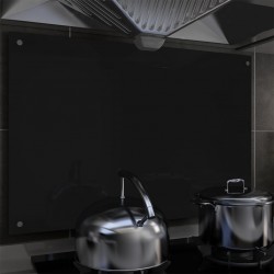Sonata Кухненски гръб, черен, 90х60 см, закалено стъкло - Accesorii de bucătărie