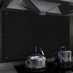 Sonata Кухненски гръб, черен, 100x60 см, закалено стъкло - Accesorii de bucătărie