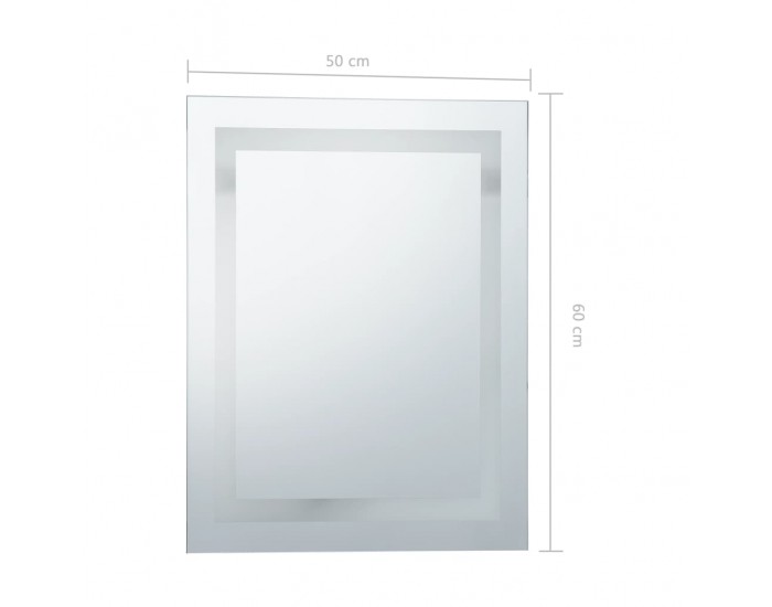 Sonata LED огледало за баня със сензор за допир, 50x60 см