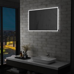 Sonata LED стенно огледало за баня със сензор за допир, 100x60 см - Dulapuri de baie