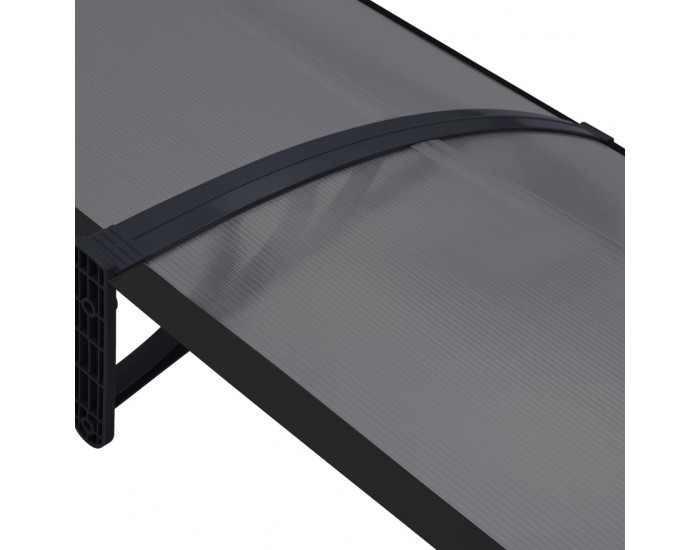 Sonata Навес за врата черен 240x80 см PC