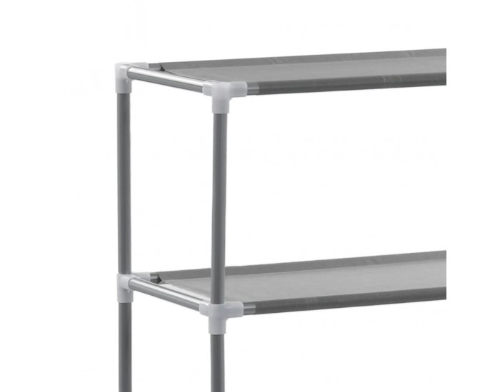 Sonata Стелаж за съхранение над тоалетна 3 рафта сребрист 53x28x169 см
